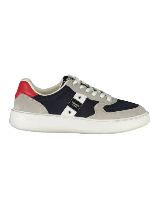 "Blauer Sneakers im Sale | Blauer Sneakers mit Kontrastdetails und Logo  online kaufen"|Planet-Deluxe