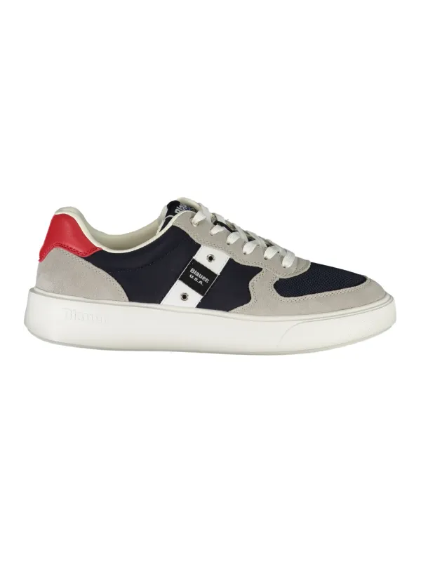 "Blauer Sneakers im Sale | Blauer Sneakers mit Kontrastdetails und Logo  online kaufen"|Planet-Deluxe