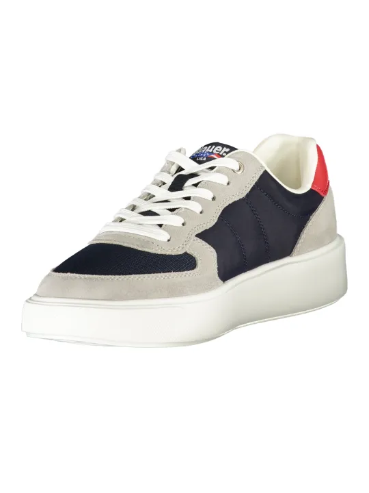 "Blauer Sneakers im Sale | Blauer Sneakers mit Kontrastdetails und Logo  online kaufen"|Planet-Deluxe