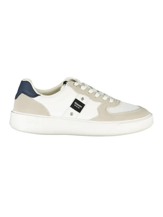 "Blauer Sneakers im Sale | Blauer Sneakers mit Kontrastdetails und Logo online kaufen"|Planet-Deluxe