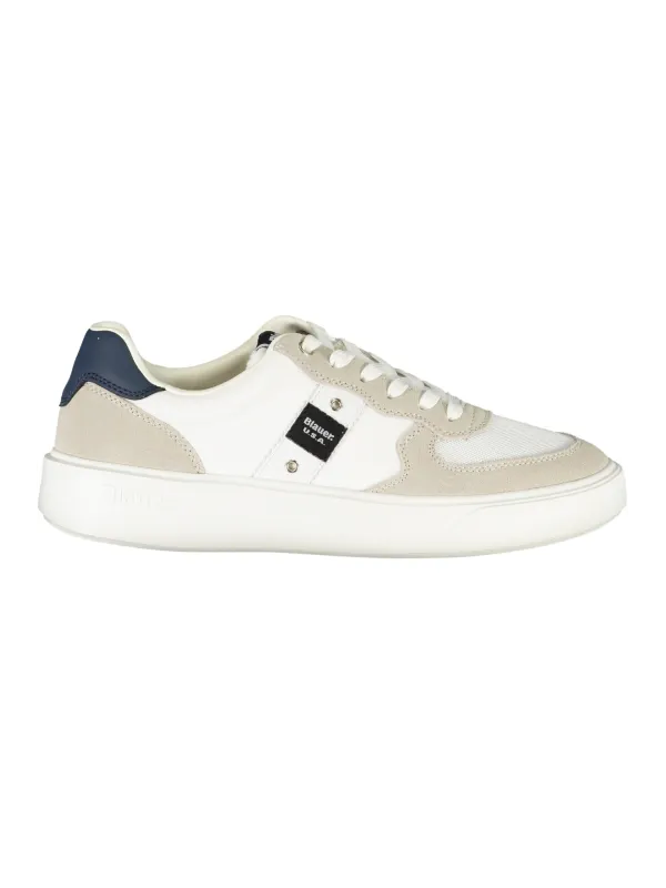 "Blauer Sneakers im Sale | Blauer Sneakers mit Kontrastdetails und Logo online kaufen"|Planet-Deluxe
