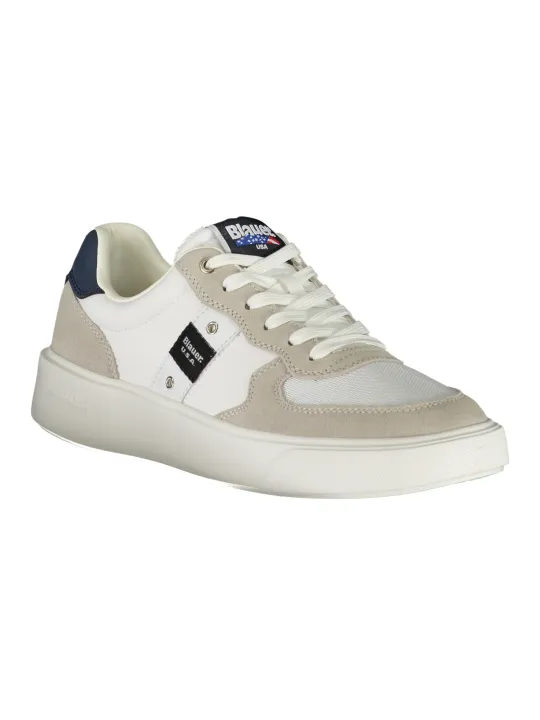 "Blauer Sneakers im Sale | Blauer Sneakers mit Kontrastdetails und Logo online kaufen"|Planet-Deluxe