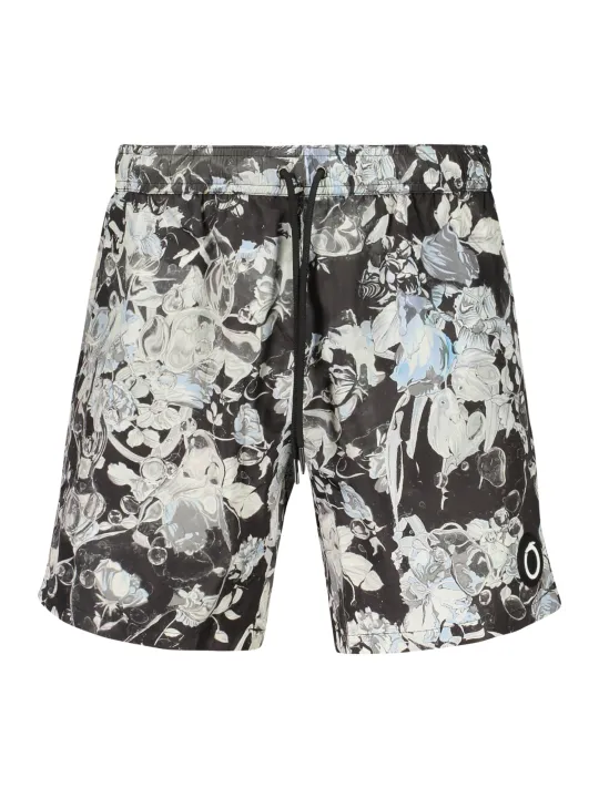"Trussardi Badehosen im Sale | Trussardi Blumen Swim Boxer mit Taschen und Logo online kaufen"|Planet-Deluxe