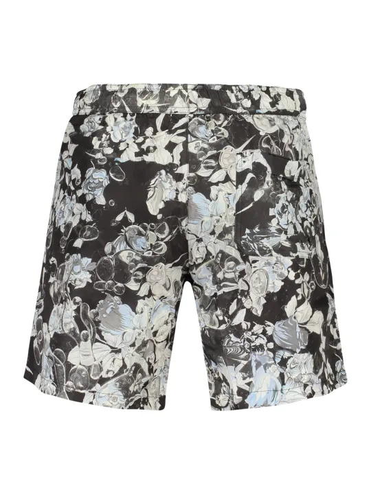 "Trussardi Badehosen im Sale | Trussardi Blumen Swim Boxer mit Taschen und Logo online kaufen"|Planet-Deluxe