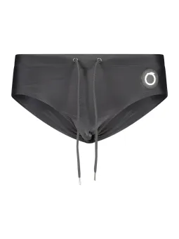 "Trussardi Badehose Schwarz - Elastikbund & Logo-Detail"