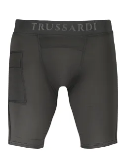 Trussardi Sport Shorts: Elastisch, mit Tasche & Logo-Print