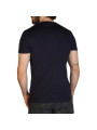 Schwarzes Baumwoll-T-Shirt klassischer Schnitt