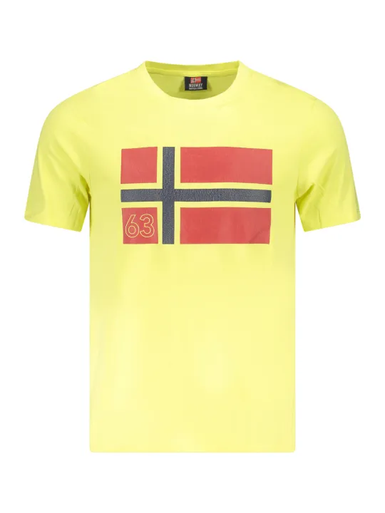 "NORWAY 1963 T-Shirts im Sale | NORWEGEN 1963 GELBES HERREN KURZARM T-SHIRT online kaufen"|Planet-Deluxe