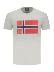 "NORWAY 1963 T-Shirts im Sale | Norwegen Logo TShirt Grau Rundhals Kurzarm 1963 online kaufen"|Planet-Deluxe