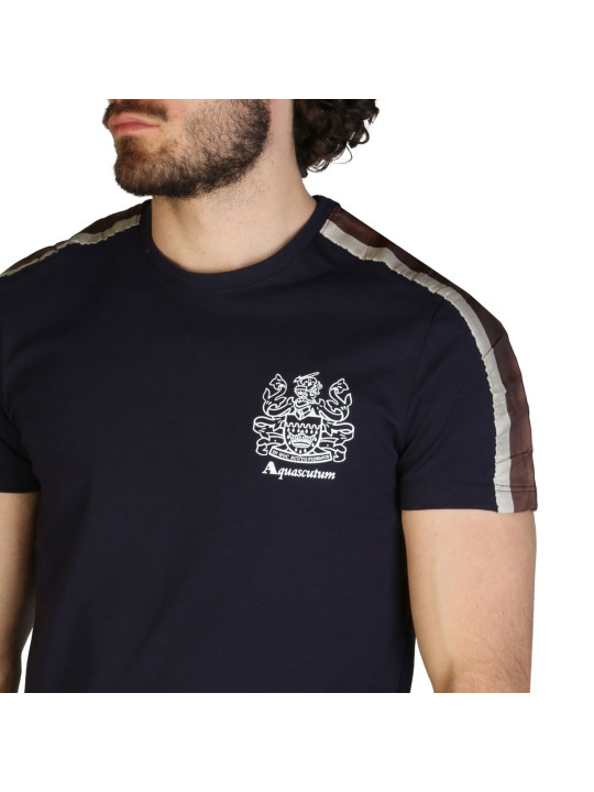 Aquascutum schwarzes T-Shirt mit Logo