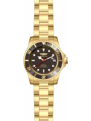 Goldene Invicta Gelb Herrenuhr Detailansicht