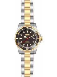 Goldene Invicta Grau Herrenuhr