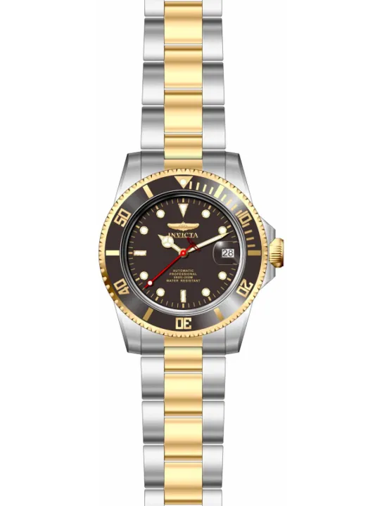 Goldene Invicta Grau Herrenuhr