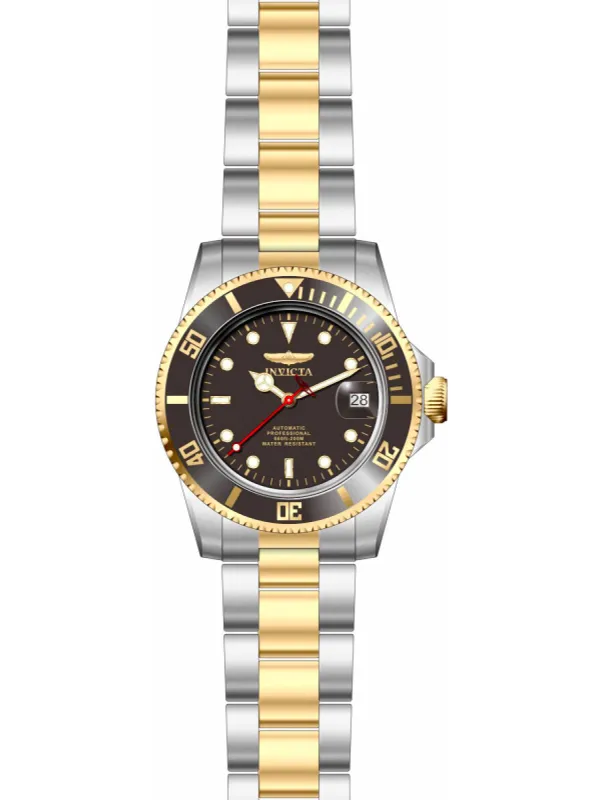 Goldene Invicta Grau Herrenuhr