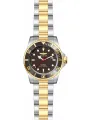 Goldene Invicta Grau Herrenuhr