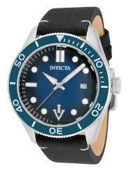 Blaue Invicta Schwarz Herrenuhr