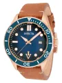 Rosegold Invicta Braun Herrenuhr Leder