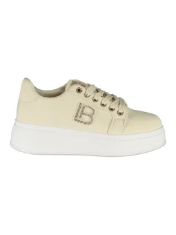 Kalbsleder Sneaker mit Strass & Keil - Biagiotti