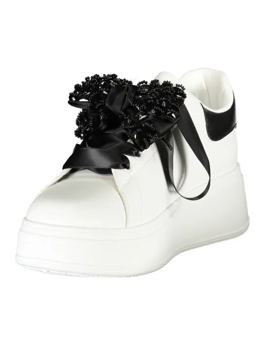"Laura Biagiotti Sneakers im Sale | Laura Biagiotti Kalbleder Sneakers Kontrastdetails online kaufen"|Planet-Deluxe