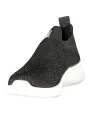 "Laura Biagiotti Sneakers im Sale | Elastik Textilsneakers mit Strass und Stickerei 3cm Keil 8936 NEBLACK online kaufen"|Planet-Deluxe