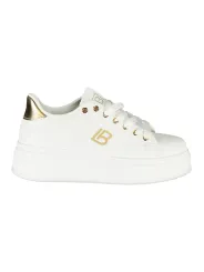 "Laura Biagiotti Sneakers im Sale | Kalbleder Sneaker mit Strass, Keilabsatz und Logo 4cm online kaufen"|Planet-Deluxe