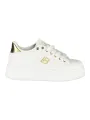 "Laura Biagiotti Sneakers im Sale | Kalbleder Sneaker mit Strass, Keilabsatz und Logo 4cm online kaufen"|Planet-Deluxe