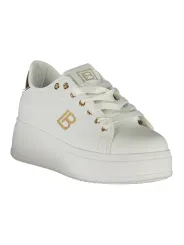 "Laura Biagiotti Sneakers im Sale | Kalbleder Sneaker mit Strass, Keilabsatz und Logo 4cm online kaufen"|Planet-Deluxe