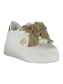 "Laura Biagiotti Sneakers im Sale | Kalbleder Sneaker mit Strass, Keilabsatz und Logo 4cm online kaufen"|Planet-Deluxe