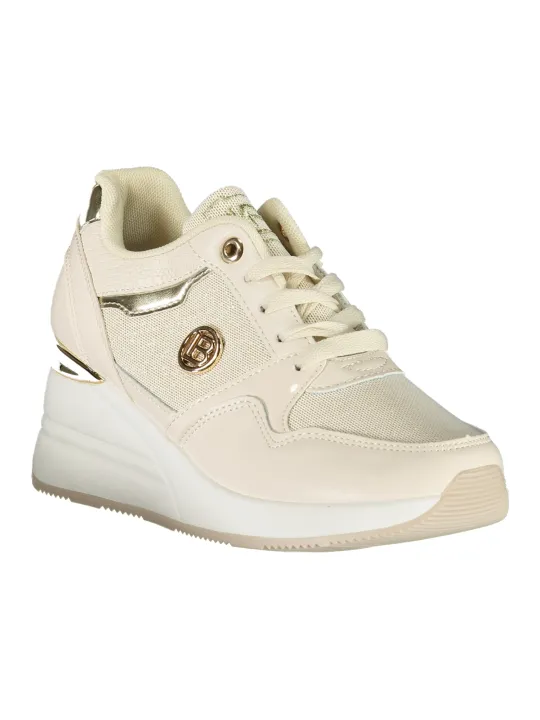 "Laura Biagiotti Sneakers im Sale | Bequeme Walbe-Sneakers mit Kontrastdetails und Logo online kaufen"|Planet-Deluxe