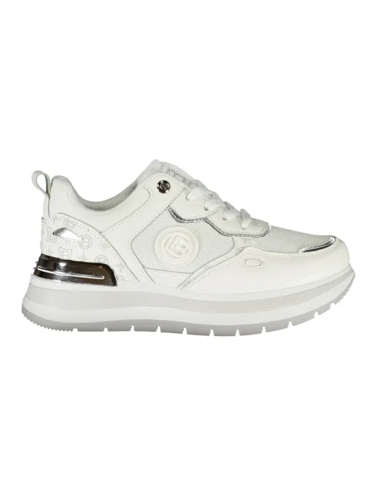 "Laura Biagiotti Sneakers im Sale | Biagiotti Sneakers Weiss mit Schnürsenkel und Logo online kaufen"|Planet-Deluxe