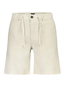 Bermuda Tapered Fit: Elastische 5-Taschen-Hose mit Logo