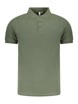 "Elegantes Olivgrünes Poloshirt mit 3-Knopf-Design & Logo"