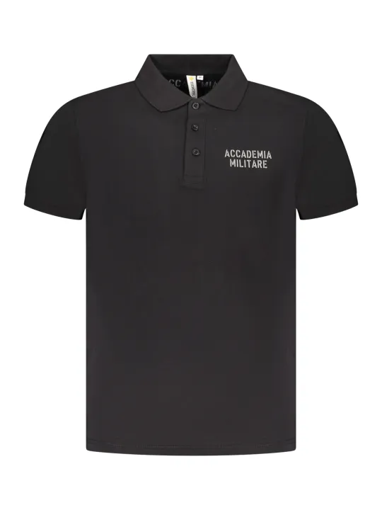 "ACCADEMIA MILITARE Startseite im Sale | MILITARY ACADEMY SCHWARZES HERREN-KURZARM-POLO online kaufen"|Planet-Deluxe