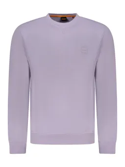 Gebürstetes Rundhals Sweatshirt mit Logo-Stickerei