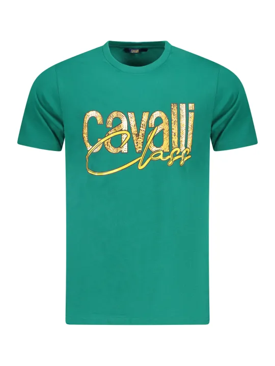 "Cavalli Class Startseite im Sale | CAVALLI CLASS KURZARM-T-SHIRT HERREN GRÜN online kaufen"|Planet-Deluxe