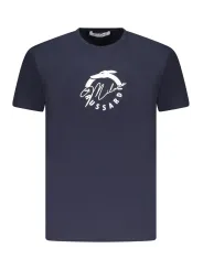 "Trussardi T-Shirts im Sale | Trussardi Kurzarmshirt Navy Rundhals Logo Print Basic online kaufen"|Planet-Deluxe