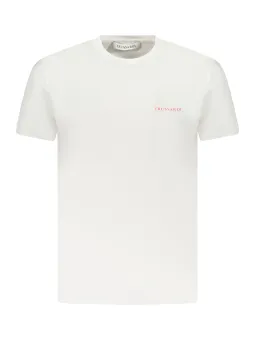 "Trussardi T-Shirt: Kurzarm, Rundhals & Logoprint"