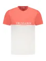 "Trussardi T-Shirts im Sale | Trussardi Zweifarbiges Kurzarmshirt mit Print und Logo online kaufen"|Planet-Deluxe