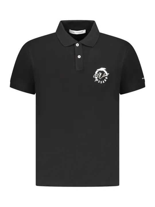 "Trussardi Startseite im Sale | Trussardi Herren Kurzarm-Poloshirt Schwarz online kaufen"|Planet-Deluxe
