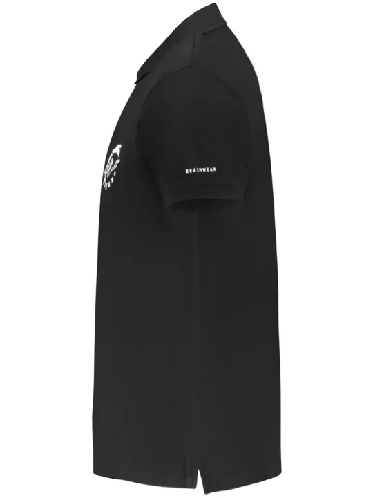 "Trussardi Poloshirts im Sale | Trussardi Polohemd Klassisch 2 Knopf Logo Schwarz online kaufen"|Planet-Deluxe