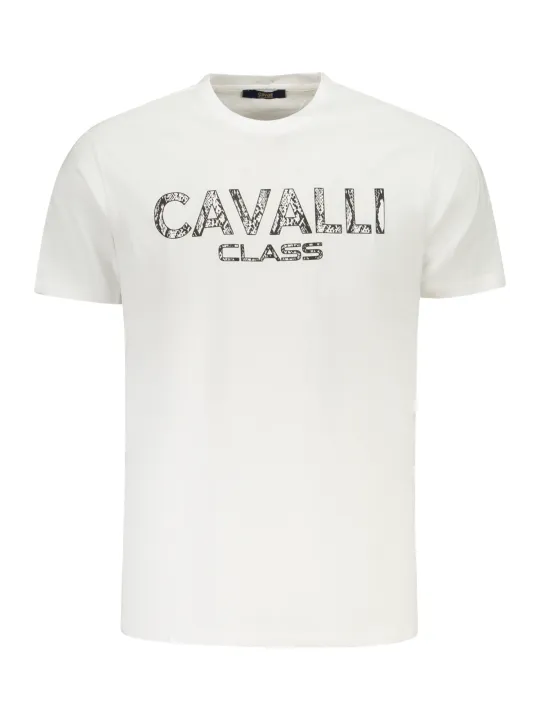 "Cavalli Class T-Shirts im Sale | "Cavalli Class Logo TShirt mit Rundhals und Kurzarm" online kaufen"|Planet-Deluxe