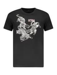 "Cavalli Class T-Shirts im Sale | CAVALLI CLASS KURZARM T-SHIRT HERREN SCHWARZ online kaufen"|Planet-Deluxe