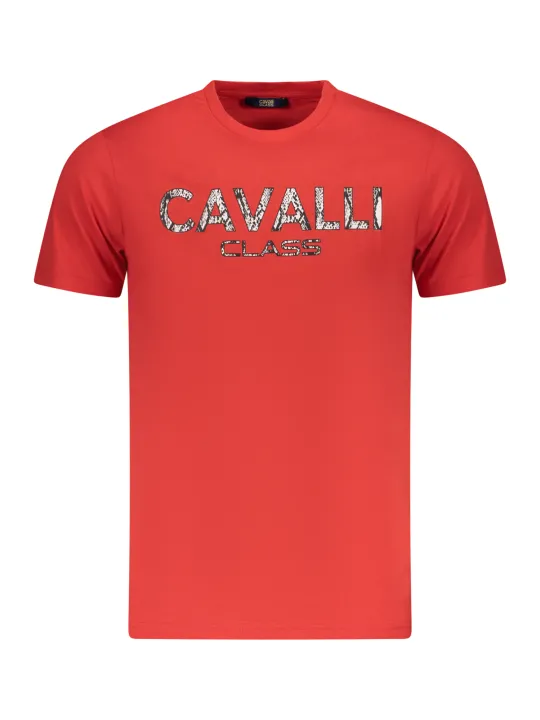 "Cavalli Class T-Shirts im Sale | "Cavalli Class Kurzarmshirt mit Rundhals und Logodruck" online kaufen"|Planet-Deluxe