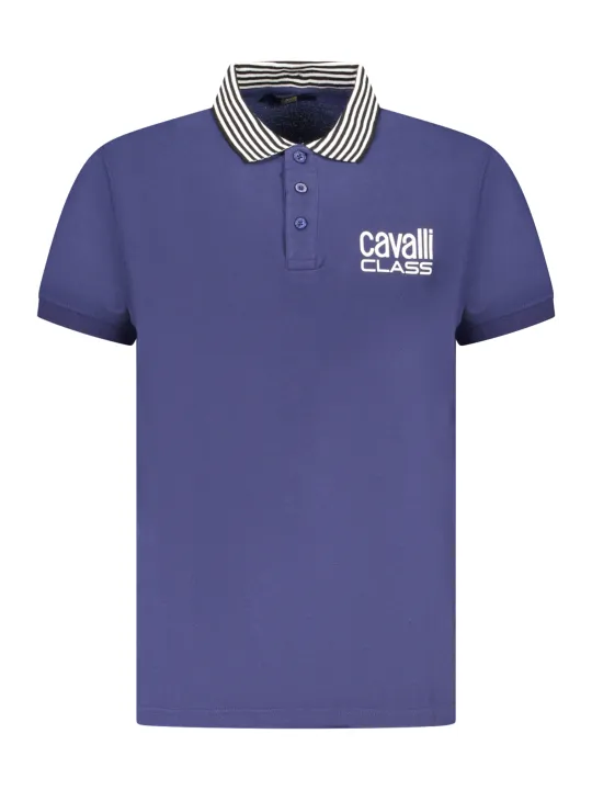 "Cavalli Class Poloshirts im Sale | Cavalli Class Polo mit Kontrastdetails und Logo online kaufen"|Planet-Deluxe