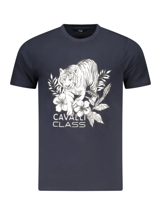"Cavalli Class T-Shirts im Sale | Cavalli Class Kurzarmshirt Rundhals Logo Druck online kaufen"|Planet-Deluxe