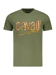 "Cavalli Class T-Shirts im Sale | Cavalli Class Kurzarmshirt mit Logo Druck und Rundhals online kaufen"|Planet-Deluxe