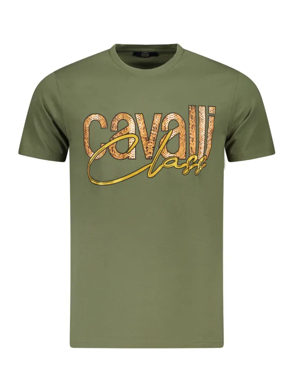 "Cavalli Class T-Shirts im Sale | Cavalli Class Kurzarmshirt mit Logo Druck und Rundhals online kaufen"|Planet-Deluxe