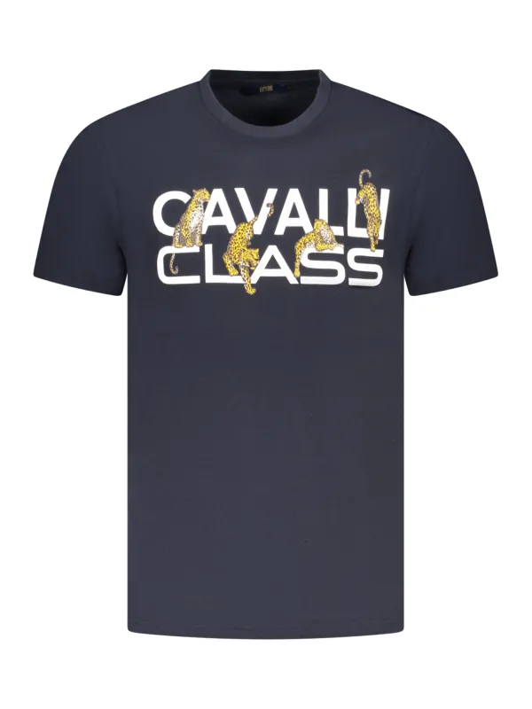 "Cavalli Class T-Shirts im Sale | Cavalli Class Logo Kurzarm TShirt Rundhals Druck TXT60MJD060 BL04502 online kaufen"|Planet-Deluxe