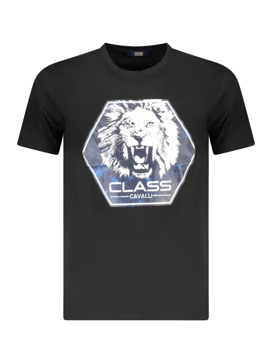 "Cavalli Class T-Shirts im Sale | Cavalli Class Kurzarmshirt Logodruck Rundhals T-Shirt TXT60PJD060_NE05051 online kaufen"|Planet-Deluxe
