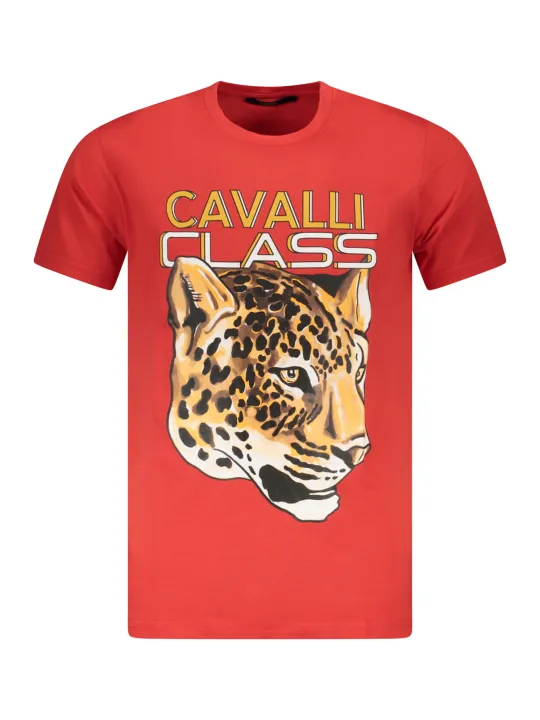 "Cavalli Class T-Shirts im Sale | Cavalli Class Kurzarmshirt Rundhals Logo Druck online kaufen"|Planet-Deluxe